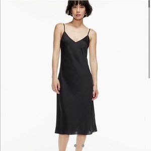 Aritzia Wilfred Only Slip Midi Dress